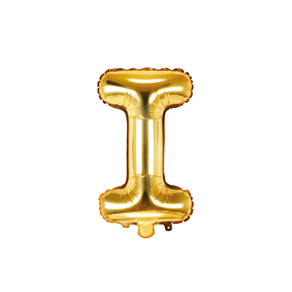 1 ballon XS - Lettre I - Or