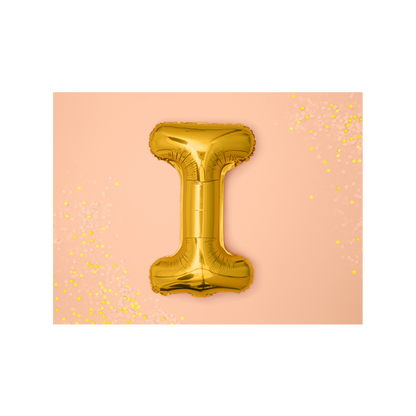 1 ballon XS - Lettre I - Or