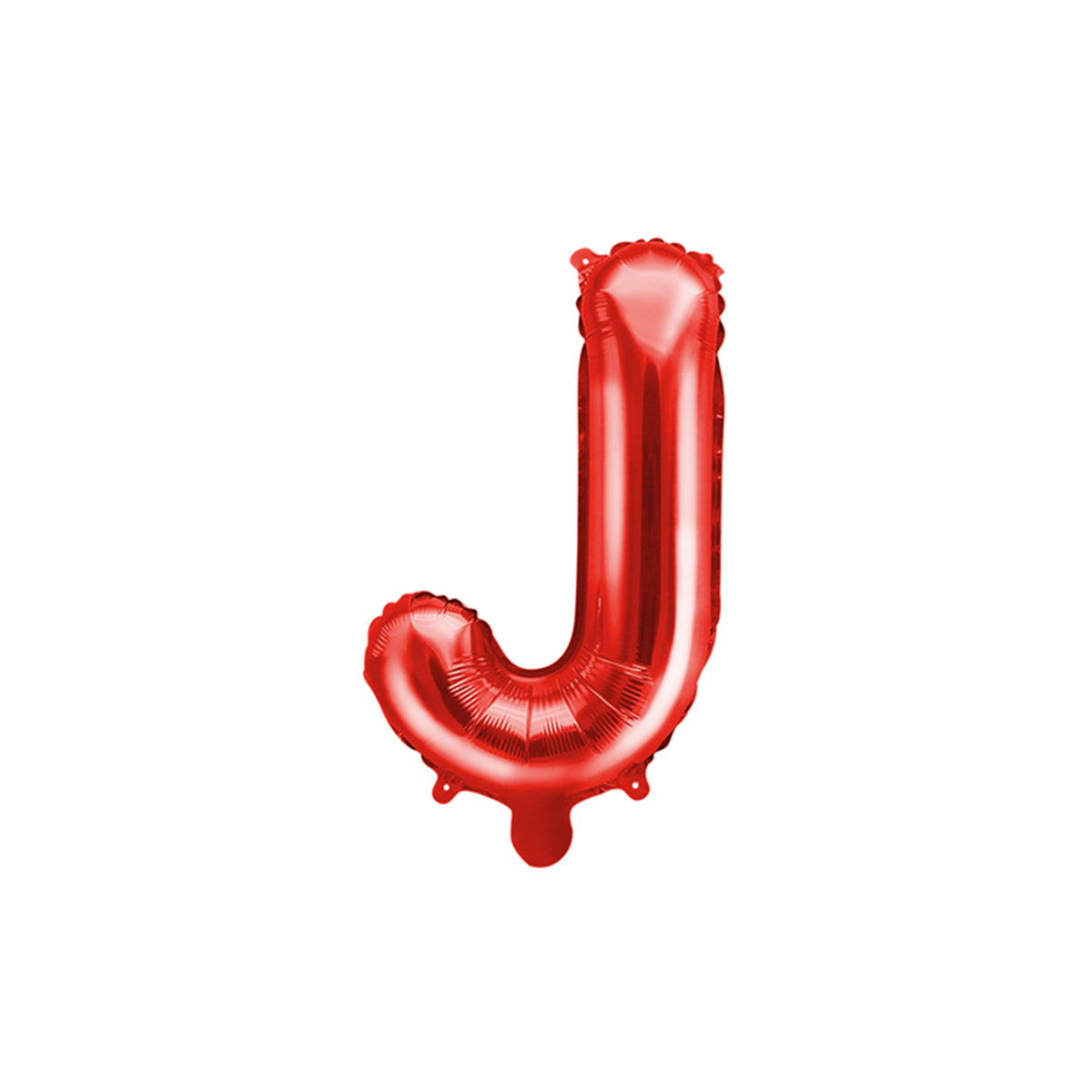 1 Ballon XS - Letter J - Rood