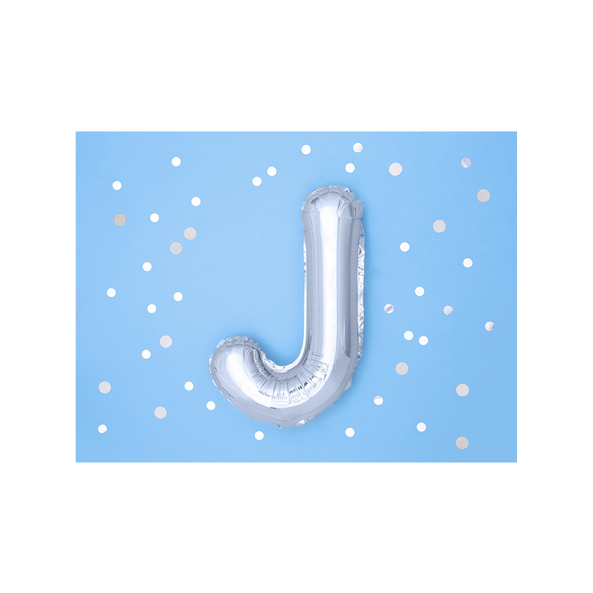 1 ballon XS - Lettre J - Argent