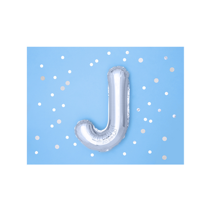 1 ballon XS - Lettre J - Argent