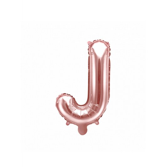 1 ballon XS - Lettre J - Or rose