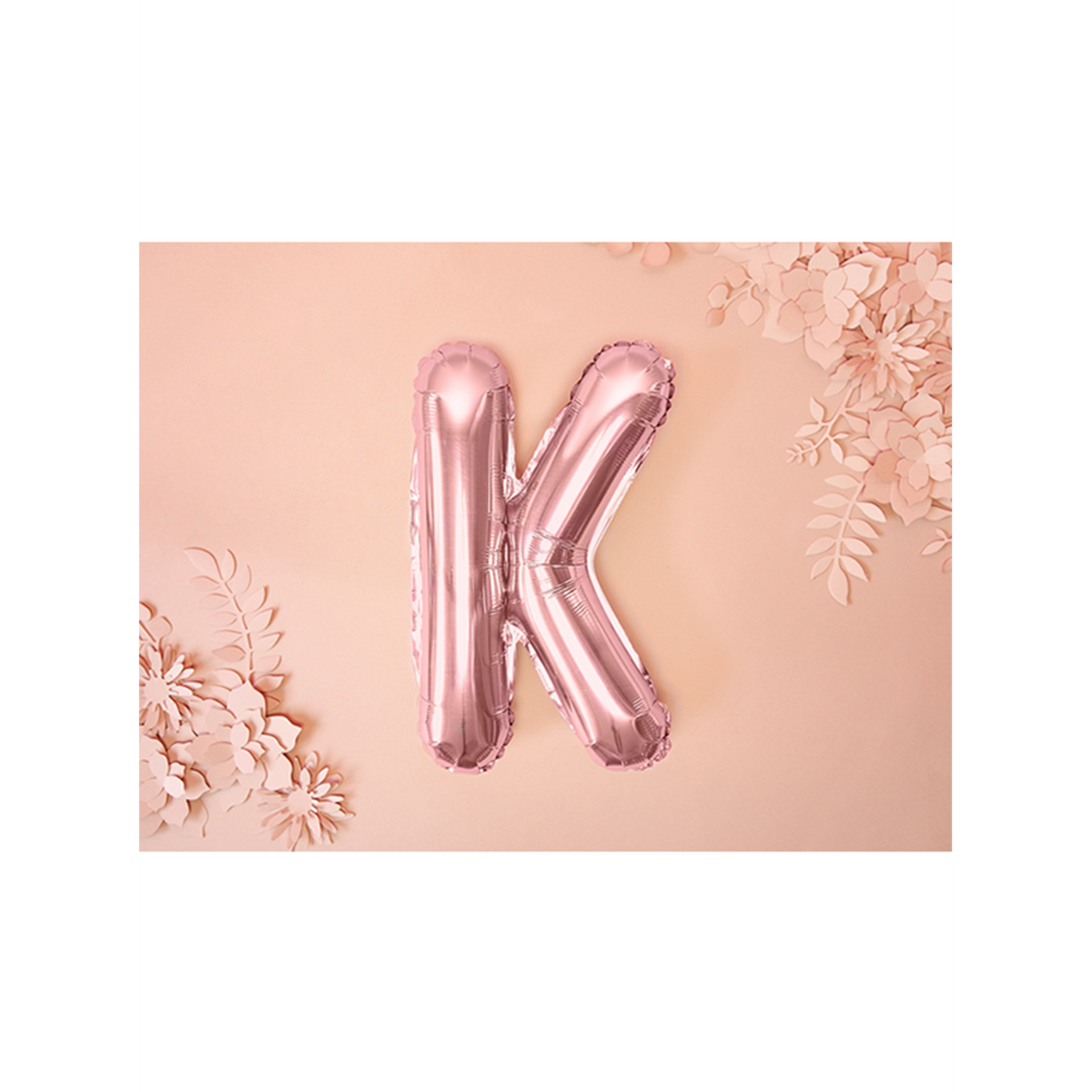 1 Ballon XS - Letter K - Roségoud