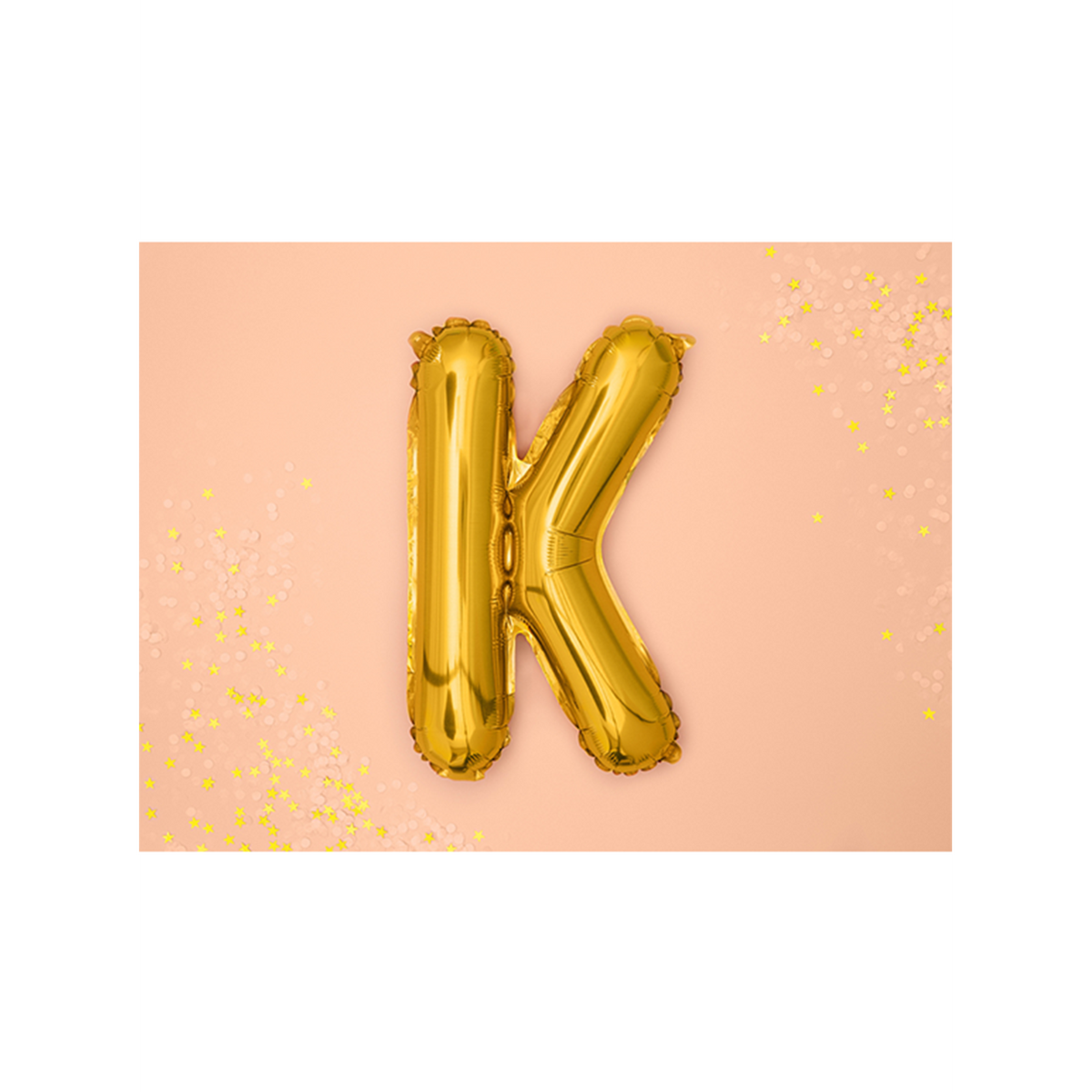 1 Ballon XS - Letter K - Goud
