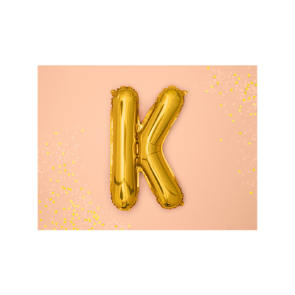 1 Ballon XS - Letter K - Goud