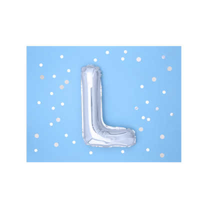 1 ballon de taille XS - lettre L - argent