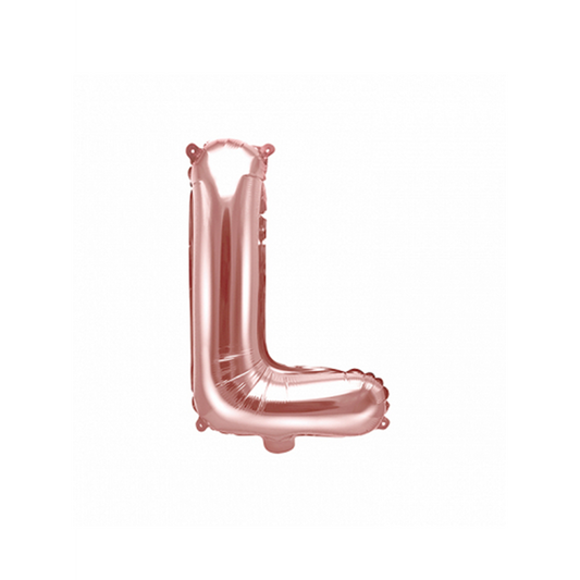 1 ballon XS - Lettre L - Or Rose