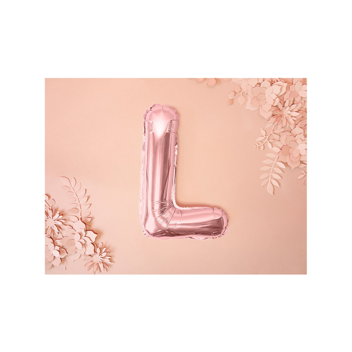 1 Ballon XS - Letter L - Rosegoud