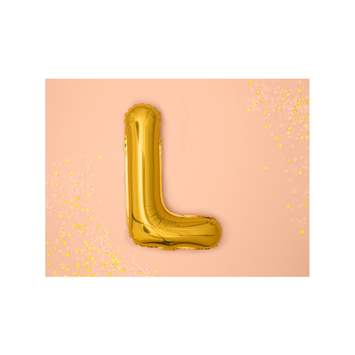 1 ballon XS - Lettre L - Or