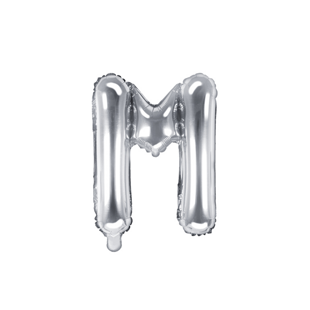 1 Ballon XS - Letter M - Zilver