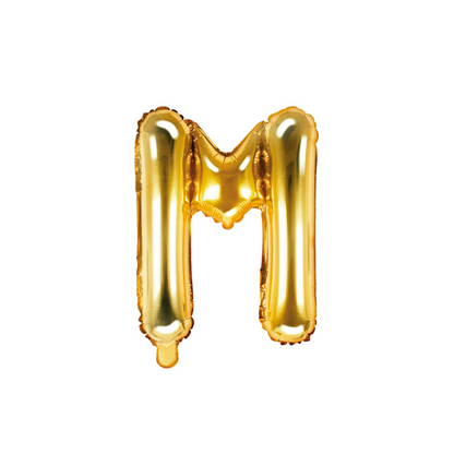 1 Ballon XS - Lettre M - Doré