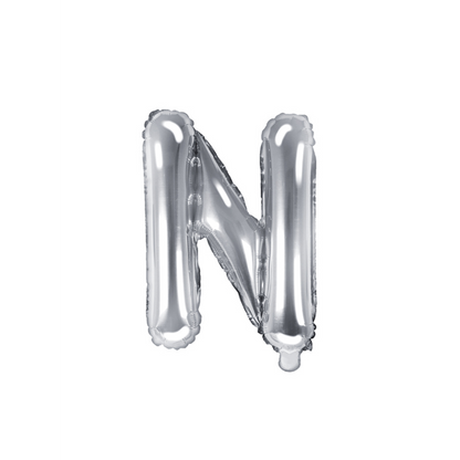 1 ballon XS - Lettre N - Argent