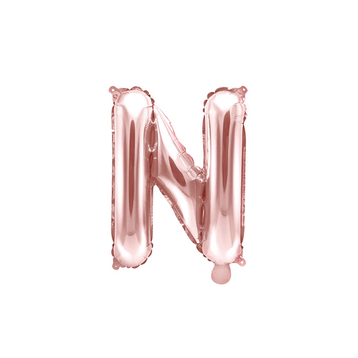 1 Ballon XS - Lettre N - Or Rose