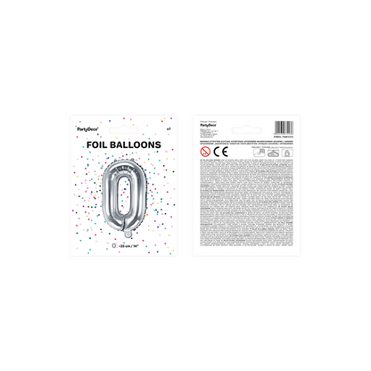 1 ballon XS - Lettre O - Argent