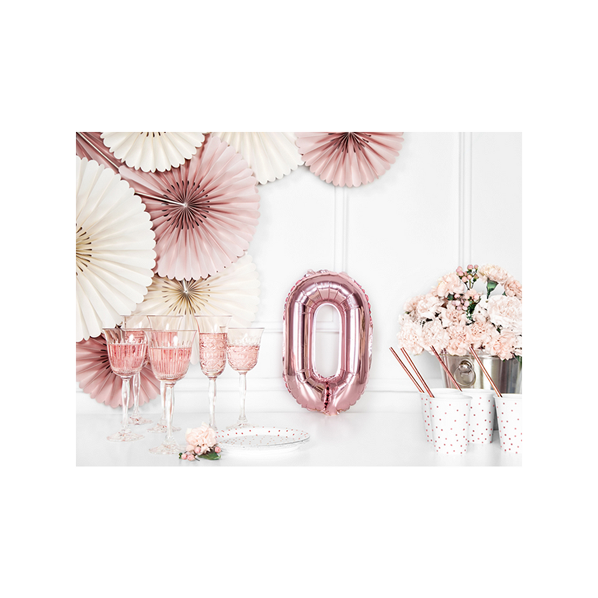 1 Ballon XS - Letter O - Roségoud