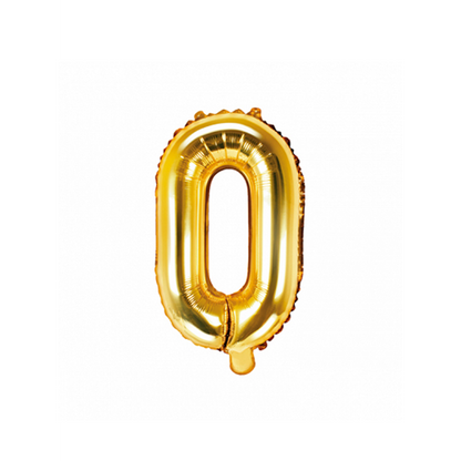 1 ballon XS - letter O - goud