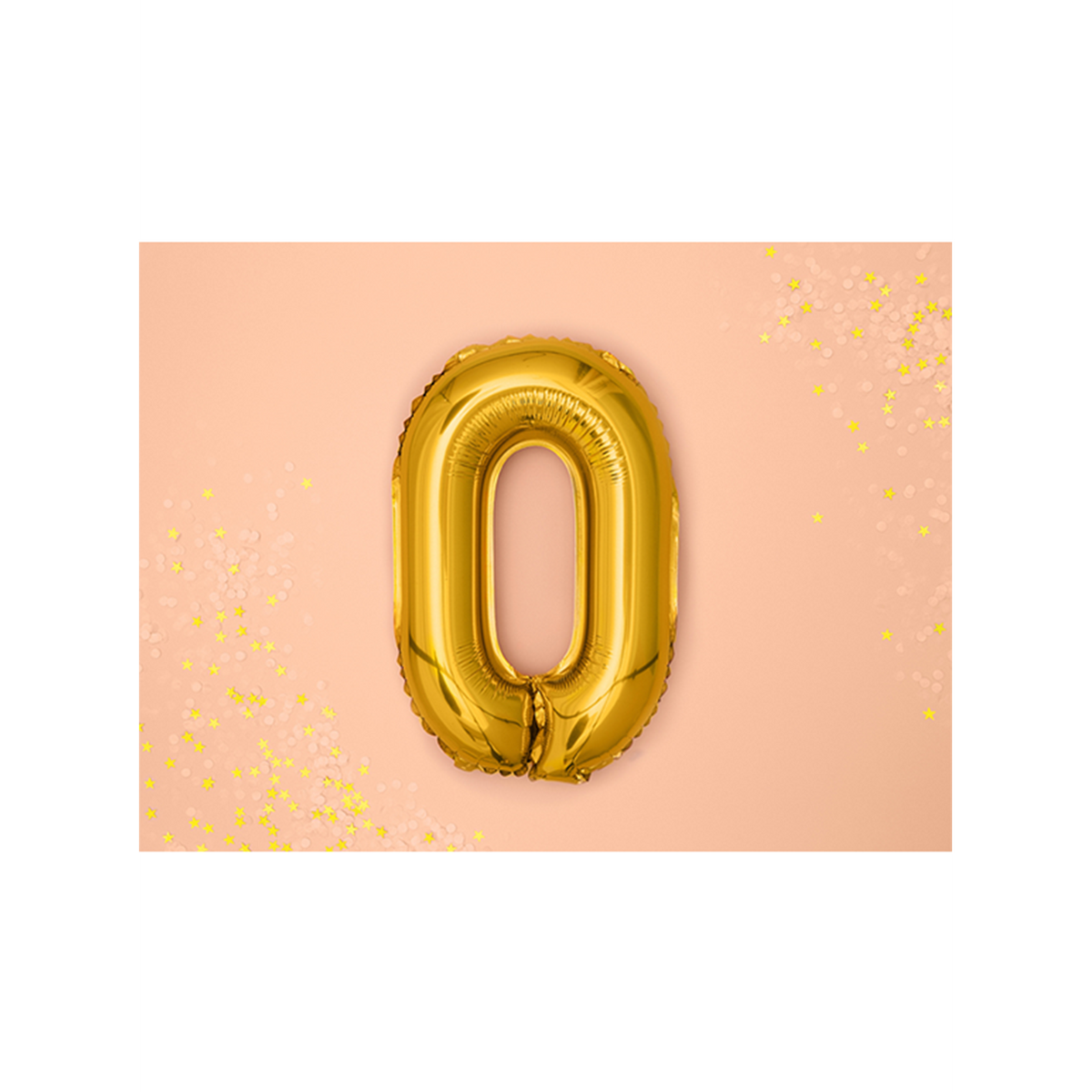 1 ballon XS - letter O - goud