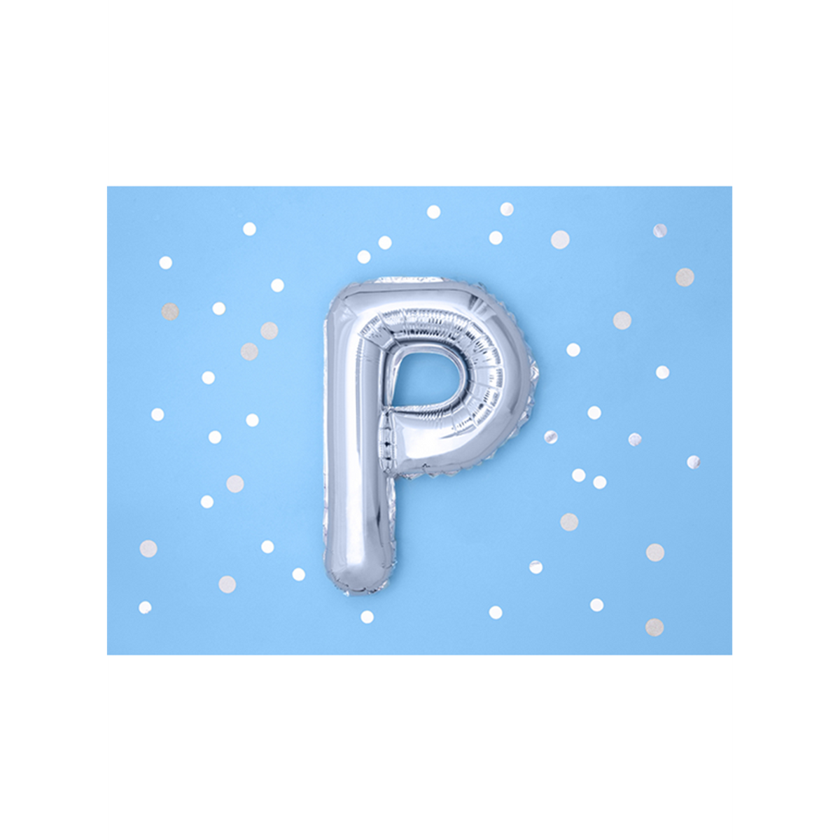 1 Ballon XS - Lettre P - Argent