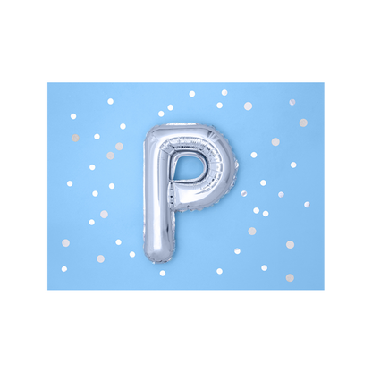 1 Ballon XS - Lettre P - Argent