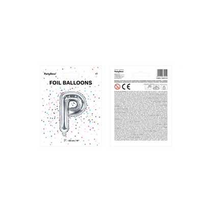 1 Ballon XS - Lettre P - Argent