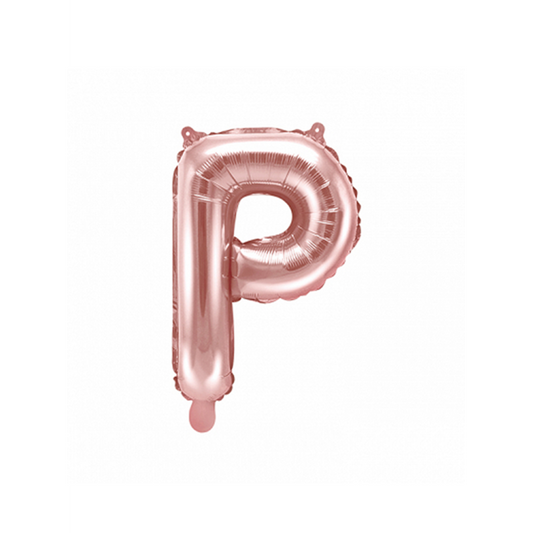 1 ballon XS - Lettre P - Or rose