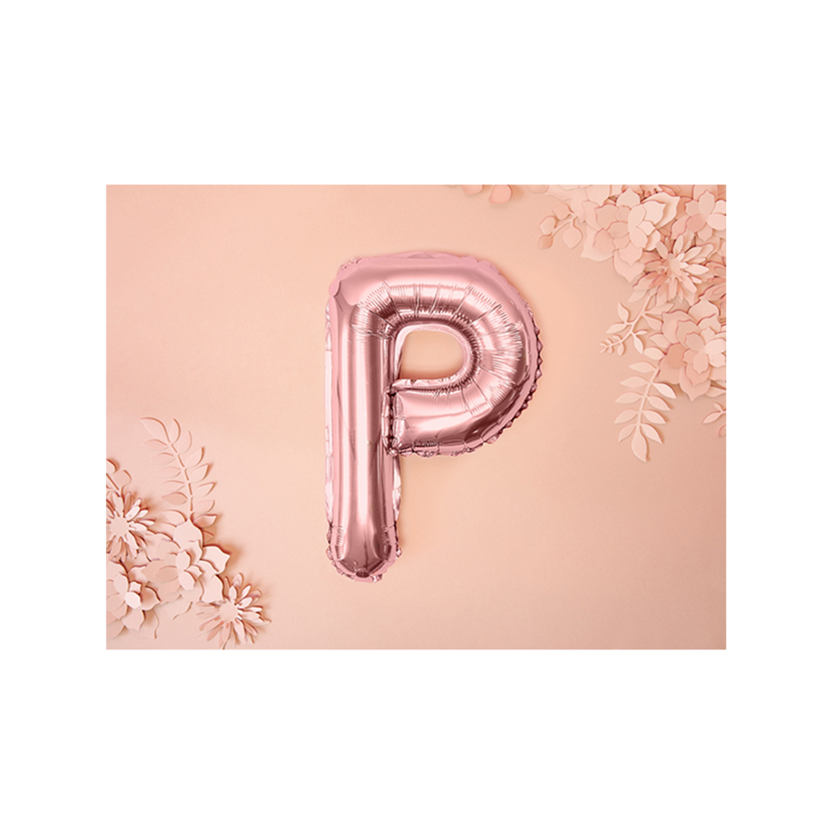 1 Ballon XS - Letter P - Roségoud