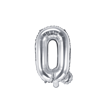 1 Ballon XS - Lettre Q - Argent