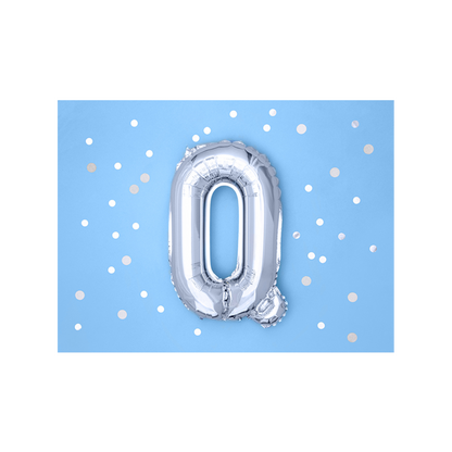 1 Ballon XS - Lettre Q - Argent