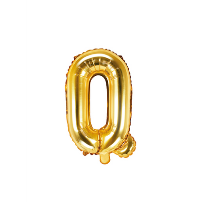 1 ballon XS - Lettre Q - Or