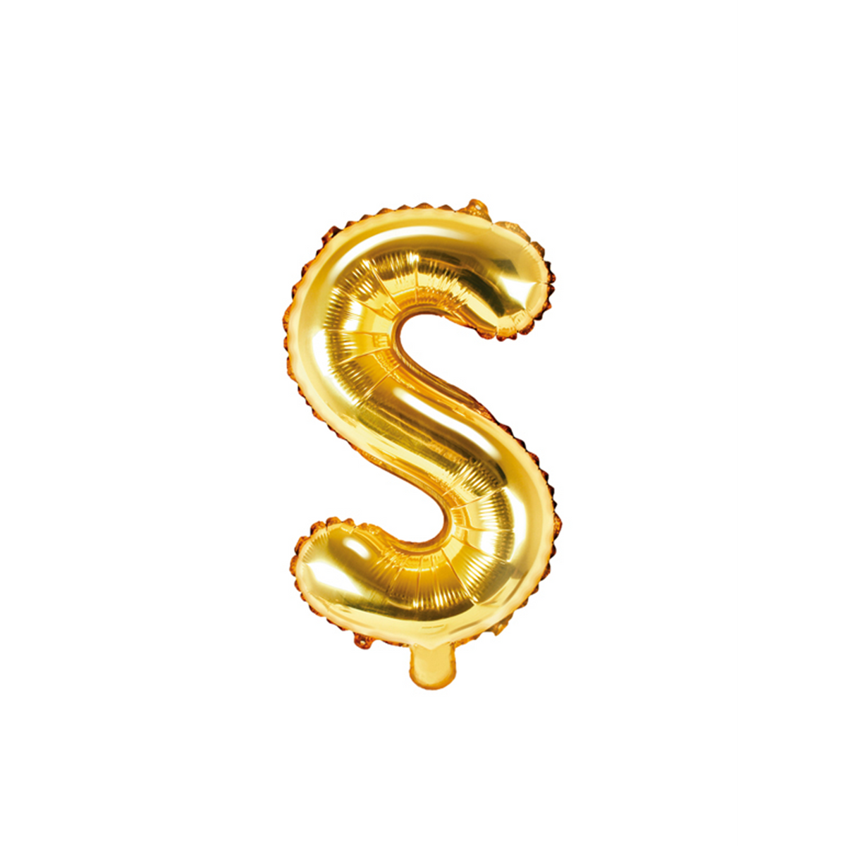 1 ballon XS - Lettre S - Doré