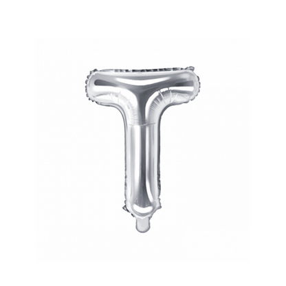 1 ballon XS - Lettre T - Argent
