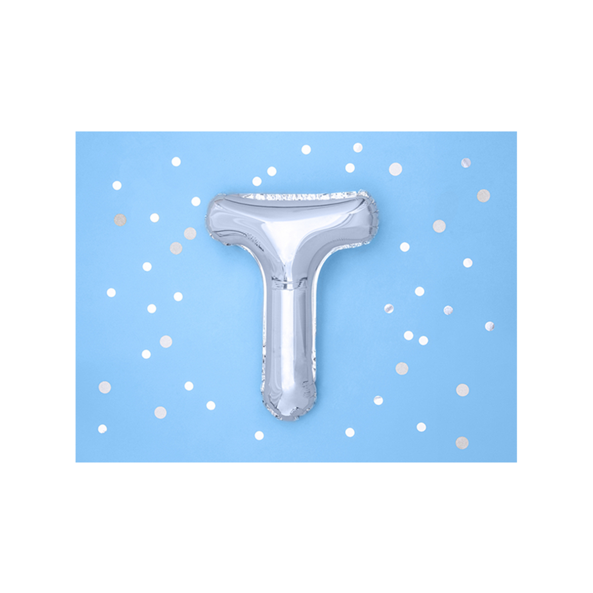 1 ballon XS - Lettre T - Argent