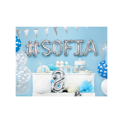 1 ballon XS - Lettre T - Argent