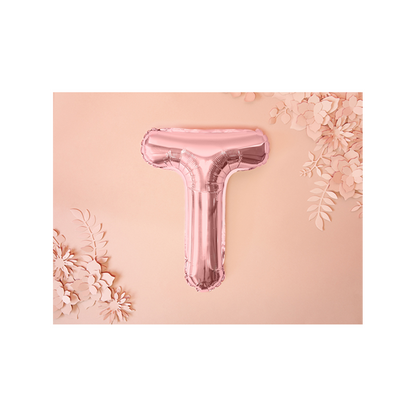 1 ballon XS - Lettre T - Or rose