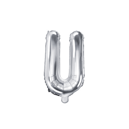 1 ballon XS - Lettre U - Argenté