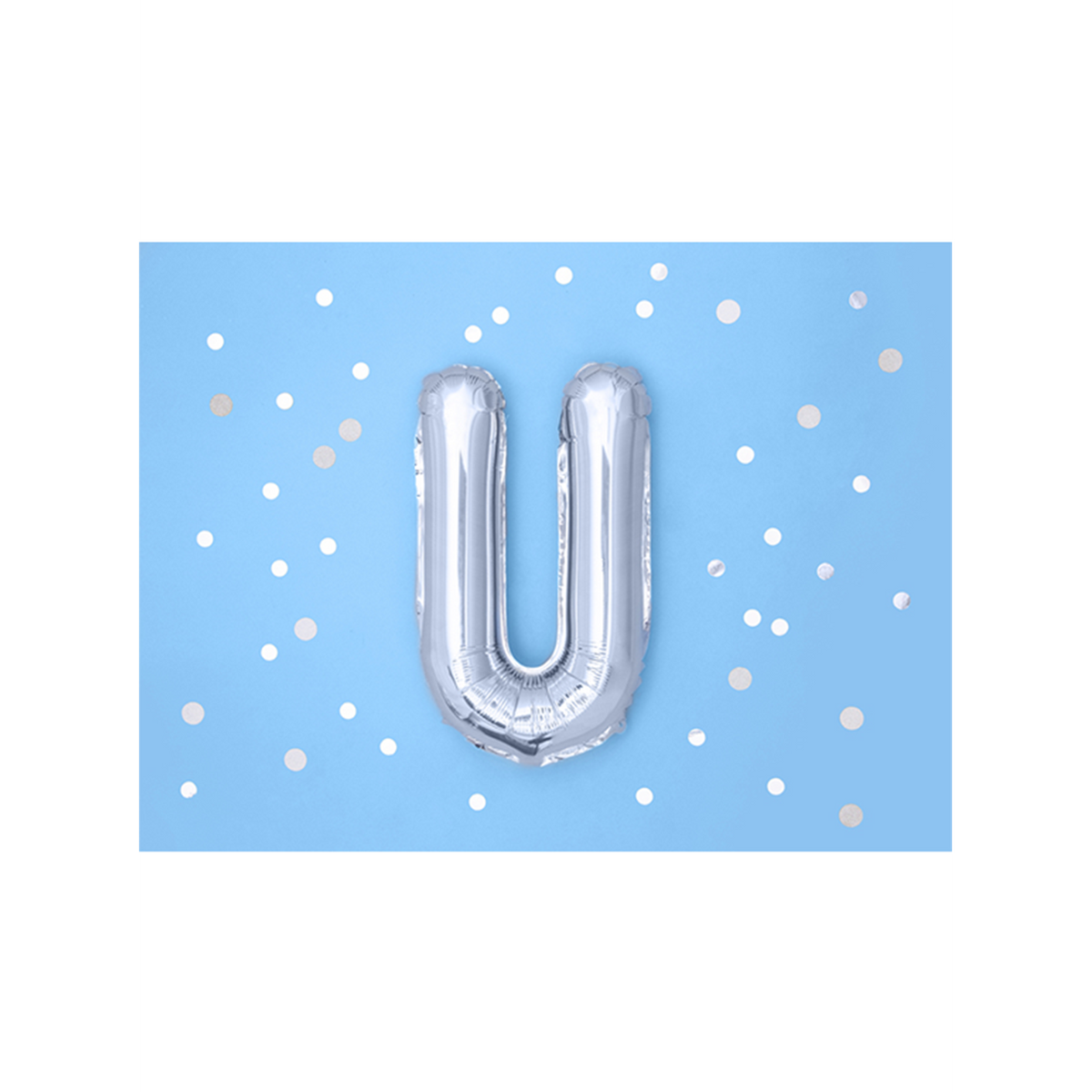 1 ballon XS - Lettre U - Argenté