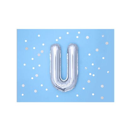 1 ballon XS - Lettre U - Argenté