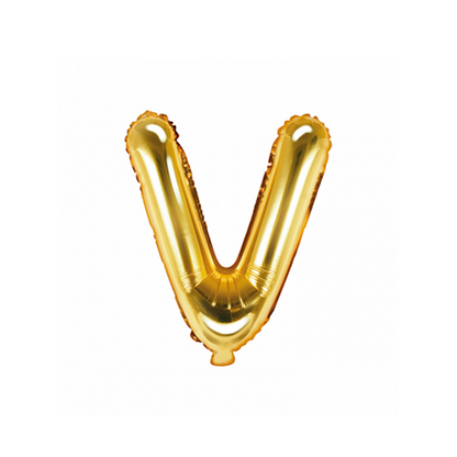 1 Ballon XS - Lettre V - Or