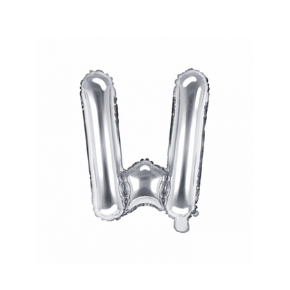 1 ballon XS - Lettre W - Argent