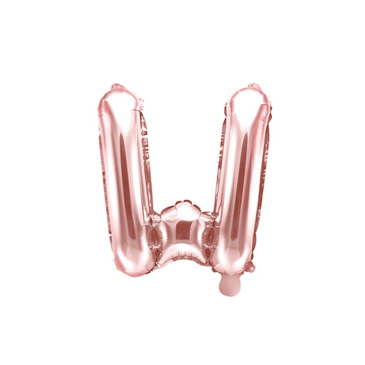 1 ballon XS - Lettre W - Or Rose