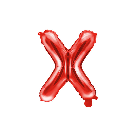 1 Ballon XS - Lettre X - Rouge