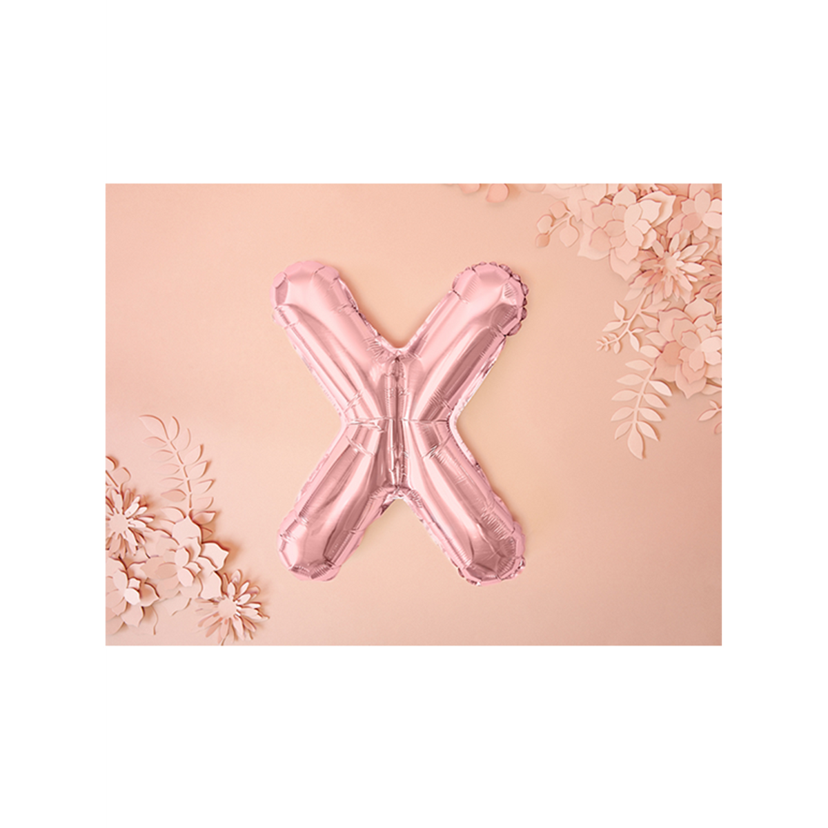 1 Ballon XS - Lettre X - Rose doré