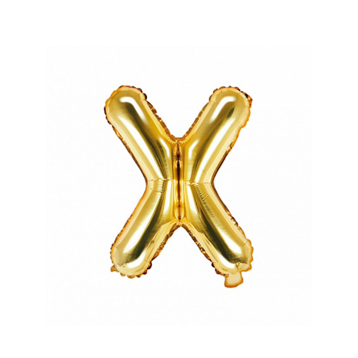 1 ballon XS - lettre X - or