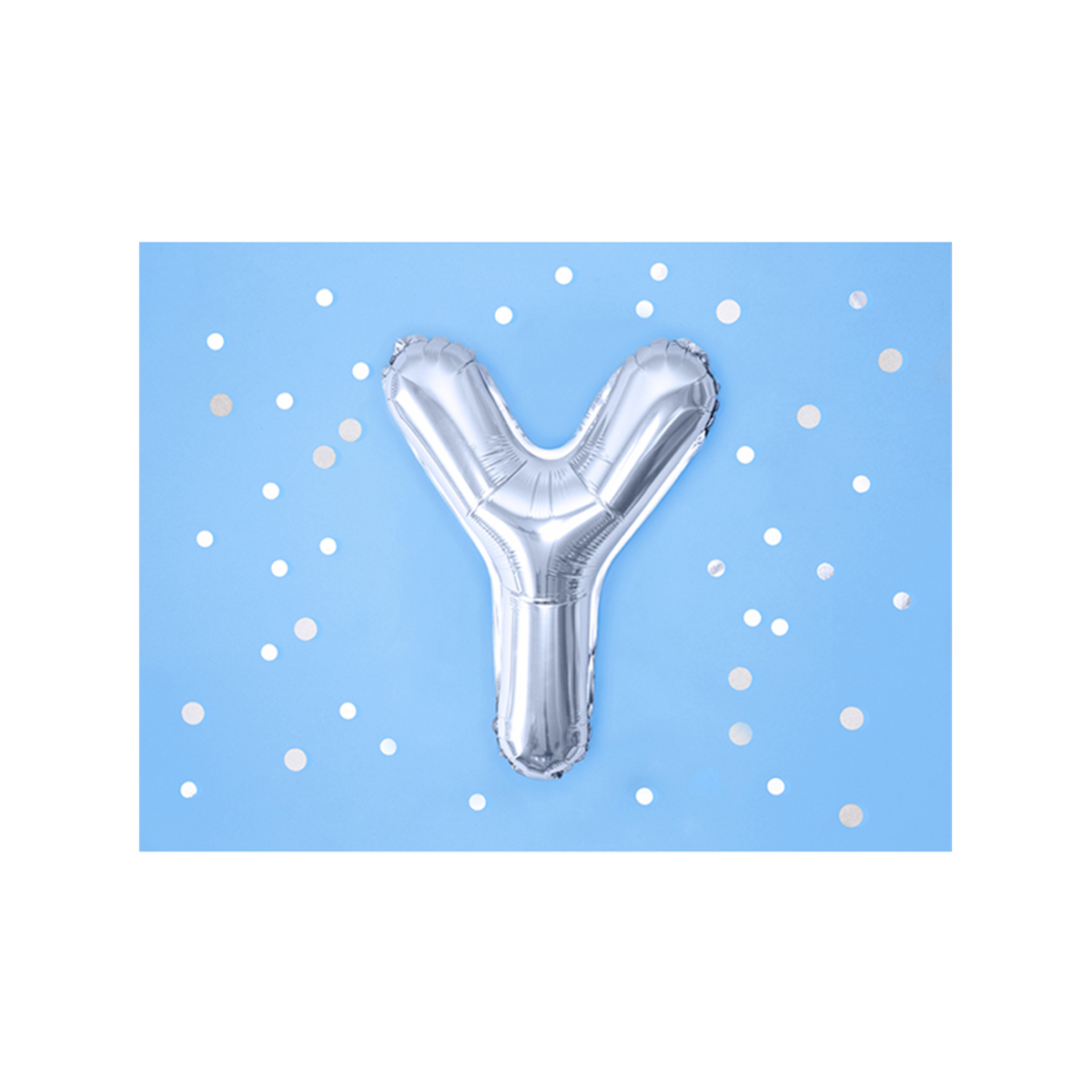 1 ballon XS - Lettre Y - Argent
