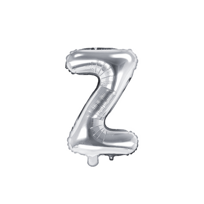 1 ballon XS - letter Z - zilver