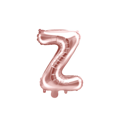 1 Ballon XS - Letter Z - Rosegoud