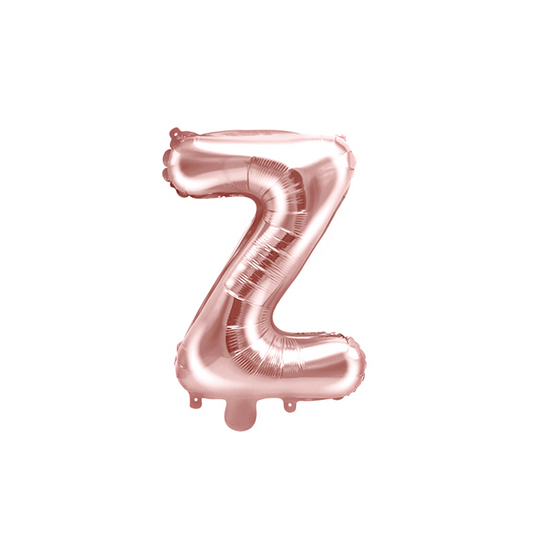 1 ballon XS - Lettre Z - Or rose