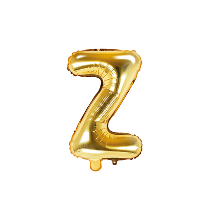 1 ballon XS - Lettre Z - Or