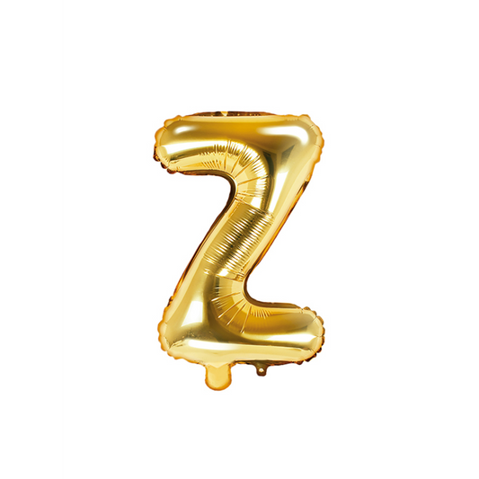 1 ballon XS - Lettre Z - Or