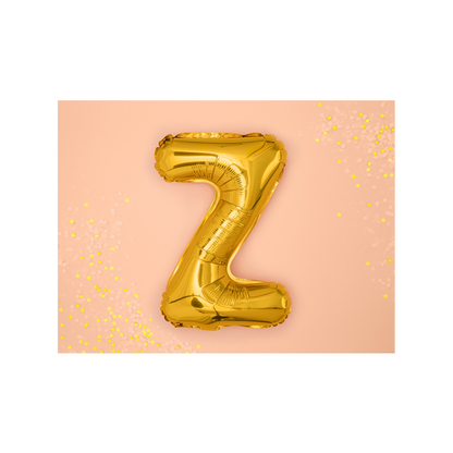1 ballon XS - Lettre Z - Or